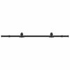 vidaXL Kit di Binari per Porte Scorrevoli 183 cm Acciaio Nero