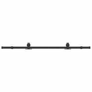 vidaXL Kit di Binari per Porte Scorrevoli 183 cm Acciaio Nero