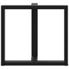 vidaXL Gambe per tavolo da pranzo a forma di T 2 pz nere 80x35x(72-73) cm in acciaio