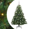 vidaXL Albero di Natale artificiale con 150 LED Verde 150 cm PE e PVC