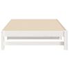 vidaXL Dormeuse Estraibile Bianca 2x(100x200)cm Legno Massello di Pino