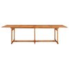 vidaXL Set da Pranzo da Giardino 11 pz 280x90x75 cm Massello di Acacia