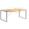 vidaXL Tavolo da Pranzo 180x90x75 cm in Legno Massello di Mango Grezzo