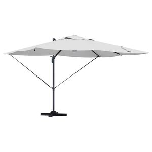 vidaXL Parasol Roma a braccio Beige e Nero 352 x 251 x 265 cm