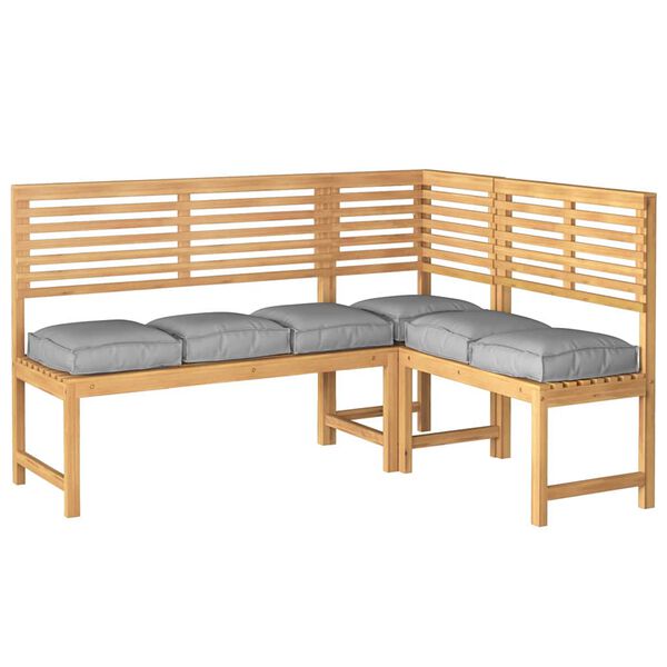 vidaXL Cuscino per seduta pallet 6 pcs Grigio 40 x 40 x 8 cm