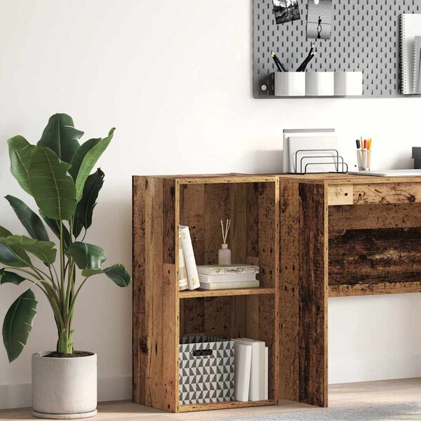 vidaXL Libreria Legno Antico 40x30x77 cm in Legno Multistrato