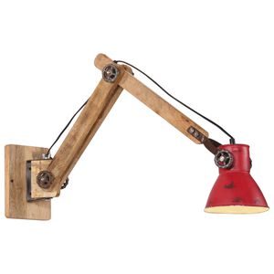 vidaXL Lampada a Parete 25 W Rosso Anticato 96x15x20 cm E27