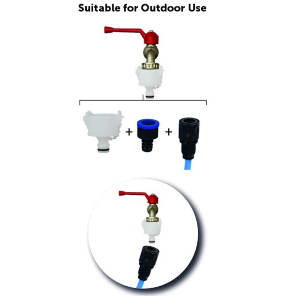 FLAMINGO Guanto Pulizia con Tubo Blu e Nero