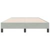 vidaXL Letto a Molle senza Materasso Grigio Chiaro 120x220cm Velluto