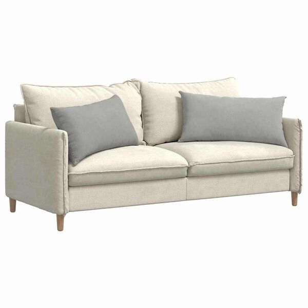 vidaXL Cuscini da Divano 2 pcs Grigio chiaro 80 x 40 cm Tessuto