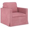 vidaXL Divano 2 pcs Rosa 138 x 78 x 80 cm Velluto