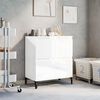 vidaXL Credenza Bianco Lucido 60x35x70 cm in Legno Multistrato