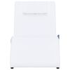 vidaXL Sdraio Massaggiante con Cuscino Bianco in Similpelle