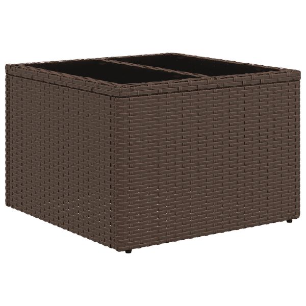 vidaXL Set Divano da Giardino 5 pz con Cuscini Marrone in Polyrattan