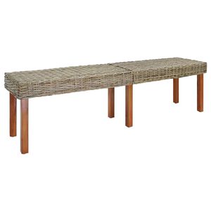 vidaXL panchina Naturale 160 x 35 x 45 cm Legno di mango massello
