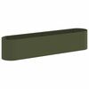 vidaXL Letto rialzato da giardino Verde Oliva 200 x 40 x 40 cm