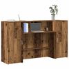vidaXL Banco Reception Legno Antico 180x50x103,5 cm Legno Multistrato