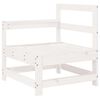 vidaXL Set Salotto da Giardino 3 pz Bianco in Legno Massello di Pino