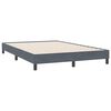 vidaXL Giroletto senza Materasso Grigio Scuro 160x220 cm Velluto