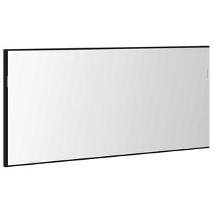 vidaXL Specchio Rovere nero 80 x 37 cm Vetro e Legno Ingegnerizzato