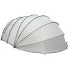 vidaXL Tenda da piscina a cupola Grigio 538 x 440 x 204 cm