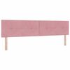 vidaXL Letto a molle con materasso Rosa 200 x 200 cm Velluto