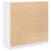 vidaXL Credenza con Cassetti Bianco 100,5x35x98,5 cm Legno Multistrato