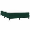 vidaXL Letto a Molle senza Materasso Verde Scuro 140x220 cm Velluto