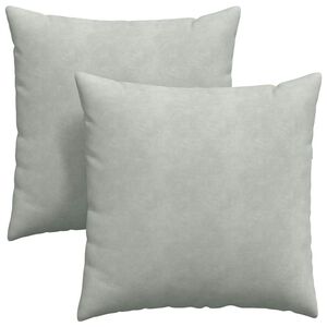 vidaXL Cuscini da Divano 2 pcs Grigio chiaro 60 x 60 cm