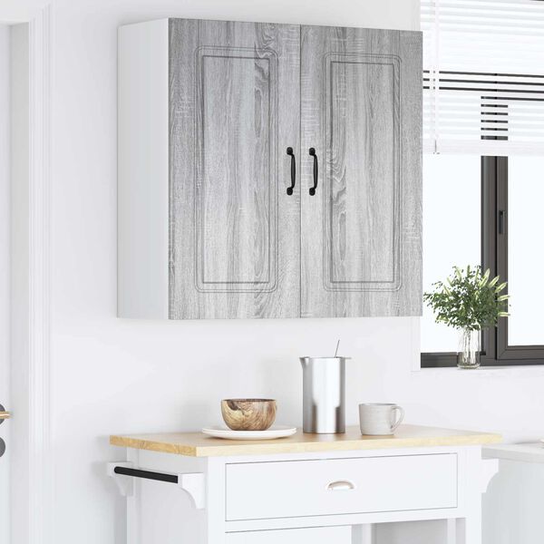 vidaXL Mobile da cucina Kalmar Grigio Sonoma 80 x 31 x 80 cm