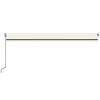vidaXL Tenda da Sole Retrattile Automatica 600x350 cm Crema