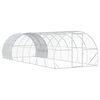 vidaXL Pollaio Argento 800 x 300 x 200 cm Acciaio zincato