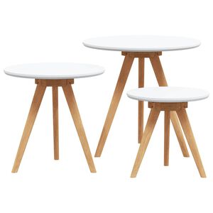 vidaXL Tavolino da salotto 3 pz Marrone 50 x 50 x 46 cm