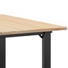vidaXL Tavolino da Salotto Telaio a O 90x90x45cm Legno Pino e Acciaio
