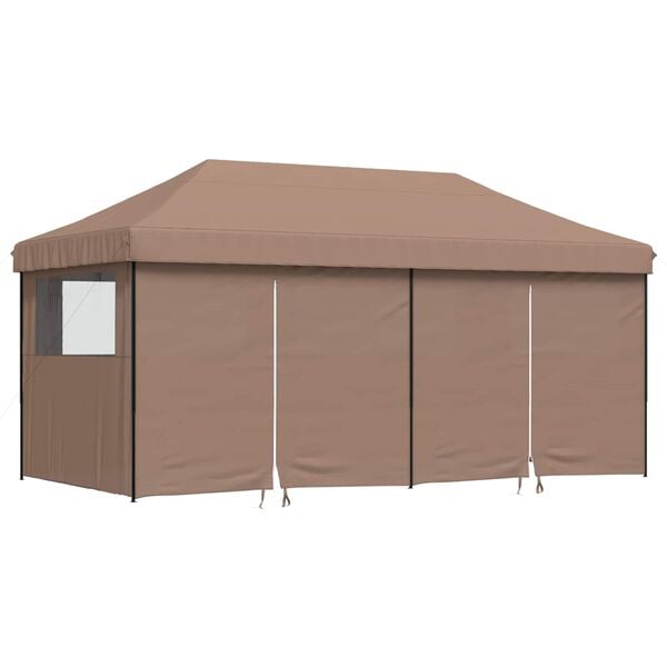 vidaXL Tenda Party Marrone 292 x 580 x 315 cm Tessuto Oxford