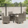 vidaXL Set da Pranzo per Giardino 5 pcs Grigio polyrattan