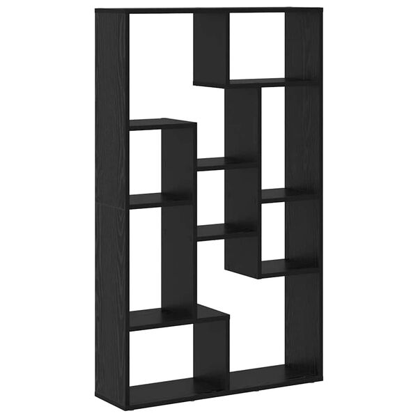 vidaXL Armadio per Libri Rovere Nero 72 x 20 x 102,5 cm