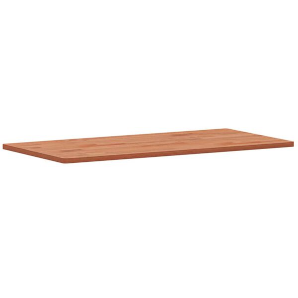 vidaXL Piano Tavolo 100x50x1,5cm Rettangolare Legno Massello Faggio
