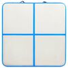 vidaXL Tappetino Ginnastica Gonfiabile con Pompa 200x200x10 cm PVC Blu