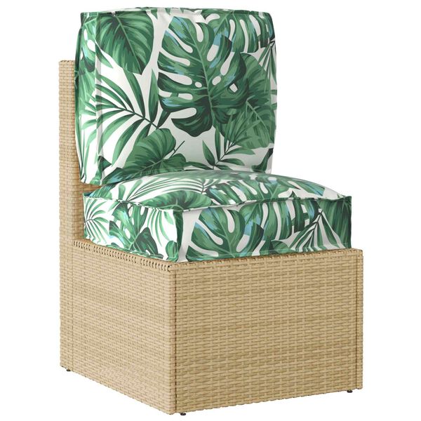 vidaXL Set di Cuscini per Pallet Floreale 2 pcs Motivo Foglia Verde