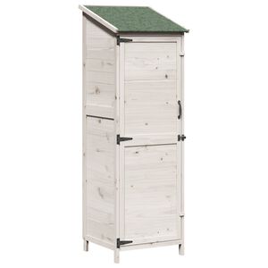 vidaXL Capanno da Giardino con tetto Bianco 59,5 x 56 x 176,5 cm