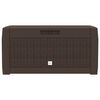 vidaXL Baule da Giardino Marrone 119x48x60 cm in Polipropilene