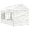 vidaXL Gazebo con Tetto Bianco 4,46x2,28x2,69 m in Polietilene