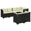 vidaXL Divano 7 Posti da Giardino con Cuscini Aspetto Rattan PP