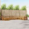 vidaXL Set divani 8 pcs Naturale Legno di Acacia Massello