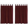 vidaXL Tende oscuranti 2 pcs Rosso Vino 140 x 140 cm Velluto