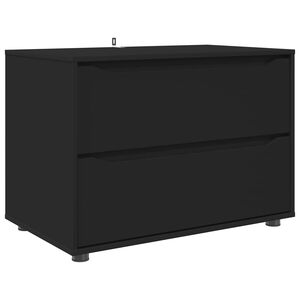 vidaXL Armadio 80 x 48 x 57 cm Legno ingegnerizzato Nero