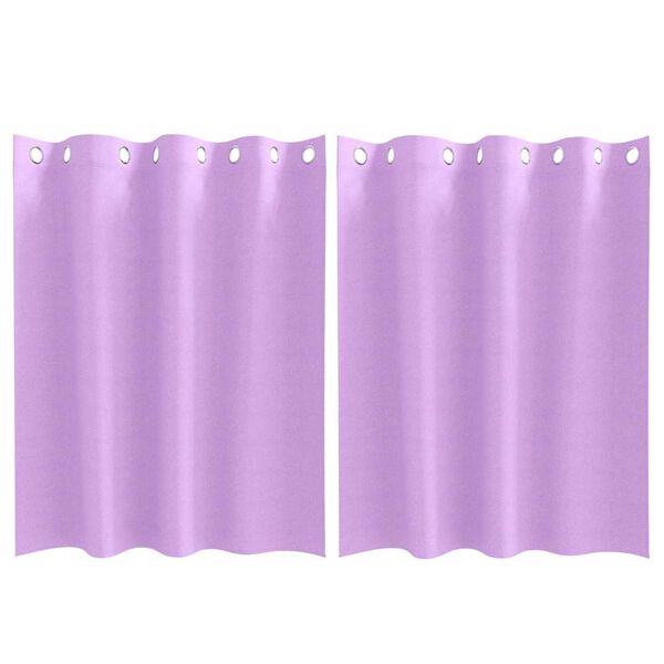 vidaXL Tende Blackout con Anelli 2 pcs Viola 140 x 140 cm Poliestere