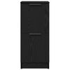 vidaXL Credenza Rovere Nero 30 x 30 x 70 cm Legno multistrato