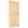 vidaXL Porta Scorrevole con Set Hardware 95x210 cm Legno Massello Pino